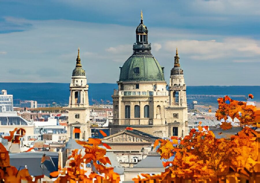 Kopuła bazyliki to jeden z najwyższyc punktów w Budapeszczie