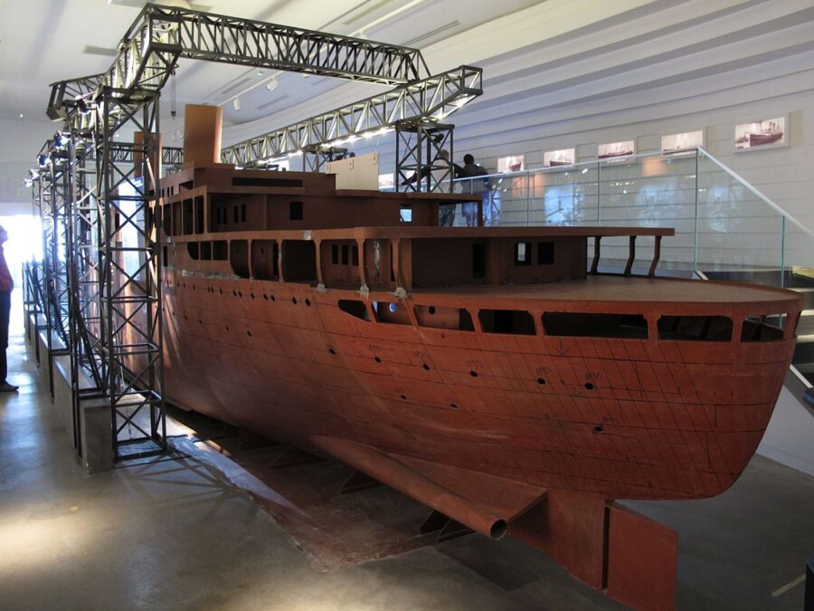 W muzeum możesz zobaczyć takie eksponaty jak makieta transatlantyku SS "Batory"